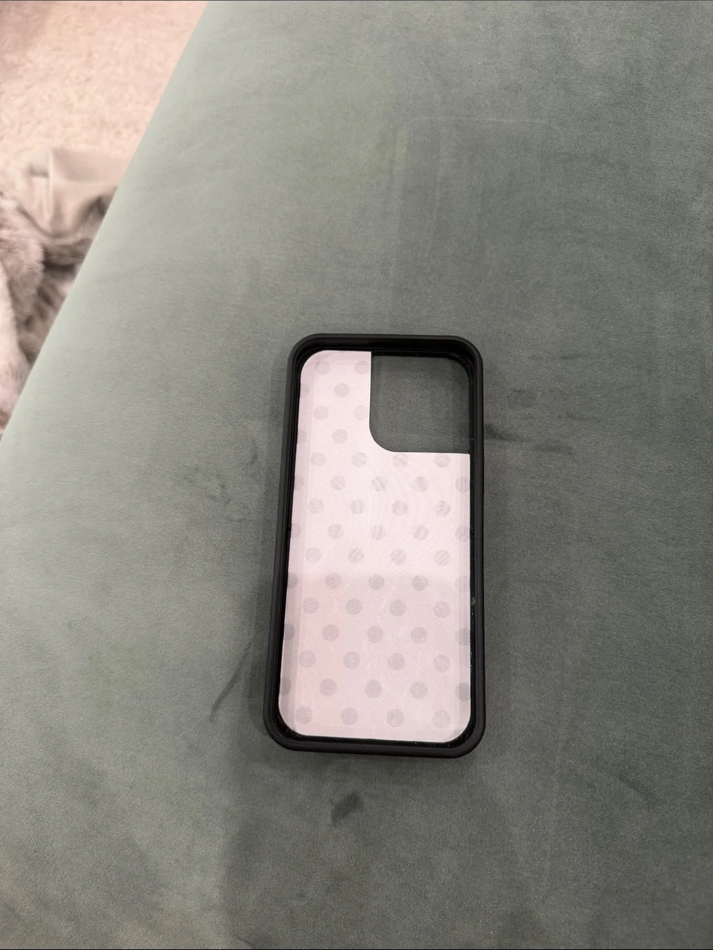 Wild flower Polka Dot iphone 15 pro max Phone Case - Black & White